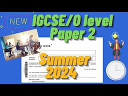 IGCSE/O-level Business Paper 2 Survival Guide Summer '24 [CAIE]