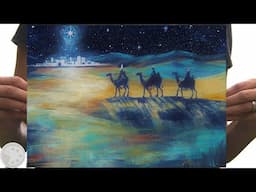 Christmas Acrylic Painting / Three Wisemen Painting