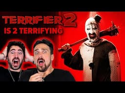 Easily scared man-babies cry watching *TERRIFIER 2*