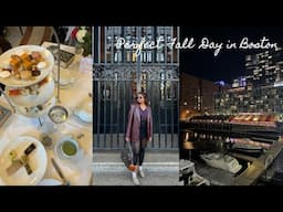 BOSTON CITY FALL VLOG | HIGH TEA AT BOSTON PUBLIC LIBRARY, NORTH END, CAFFE VITTORIA