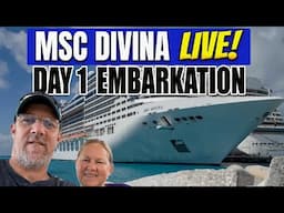 LIVE ON THE MSC DIVINA With Tall Man's Cruise Adventures!!! Day 1