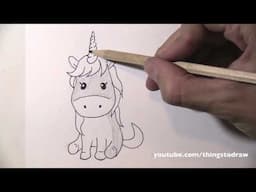 How to draw a cute unicorn for kids step by step very easy