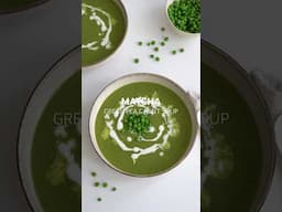 Matcha Green Pea & Mint Soup for soup season #soup #greenpea&mint #soupseason #matcha