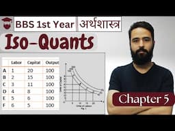 Iso-Quant Curve and Its Properties in Nepali || BBS 1st year Economics || Chapter 5 -Gurubaa