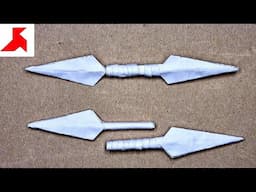 DIY - How to make DOUBLE KUNAI from A4 paper