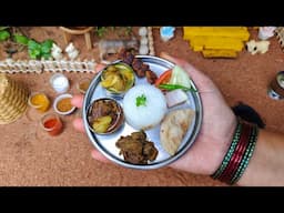 Miniature Mutton Thali Recipe | Mutton Recipes | Non-veg Thali | Rini's Miniature |