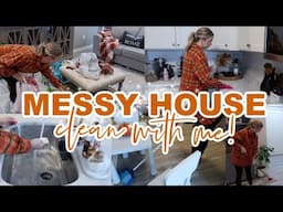 DISASTER CLEAN WITH ME | MESSY HOUSE CLEANING MOTIVATION | FALL CLEANI WITH ME |.Lauren Yarbrough