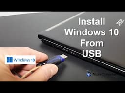 How to Install Windows 10 from USB Flash Drive Step-By-Step - Free & Easy