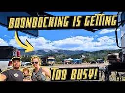 Crowded Boondocking Near Silverthorne Colorado (RV Living)