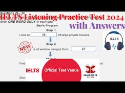 IELTS Listening Actual Test 2024 with Answers | November Exam