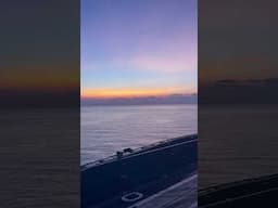 Sunset from an Aircraft Carrier #sunset #navy #shorts