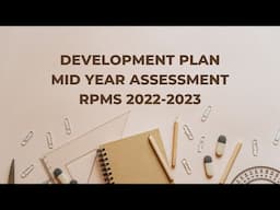 My Mid-Year Development Plan 2022-2023