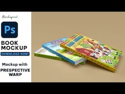 How to make book cover mockup with perspective warp tool | Photoshop Tutorial