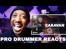 Pro Drummer Reacts to Greyson Nekrutman Plays "Caravan" Drum Solo