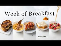 Week of Satisfying Breakfasts. (vegan & comforting)