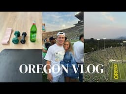 Vlog: Back at Paytons college, University of Oregon football game, Pilates & more