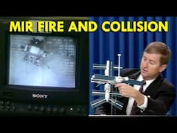 MIR Fire and Collision - Historical Footage and Audio, Remastered, Upscale, Space Station, 1997