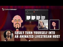 Easily Turn Yourself into an Animated Livestream Host | Cartoon Animator 5