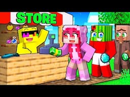 Minecraft BUT I Opened A Grocery Store!