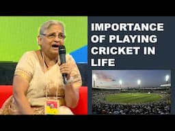 Mrs. Sudha Murty on the Importance of Playing Cricket in Life. #sudhamurhy #cricketlovers