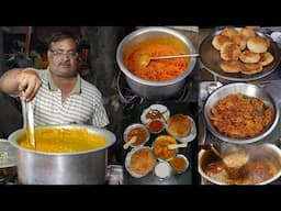 Jain Ji Ki Kachori Sabzi, Desi Ghee Jalebi, Dum Aloo, Chole, Chaas & More || Meerut Street Food