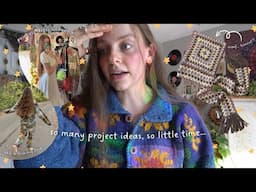 so many project ideas… unboxing yarn & dreamy princess dresses | a crochet with me vlog 🌞🪲💫