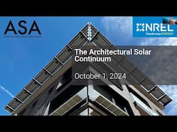 Webinar – The Architectural Solar Continuum