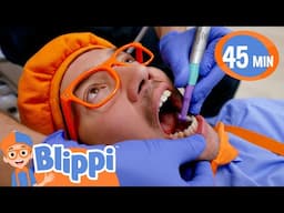 Blippi At The Dentist | Blippi & Meekah Challenges and Games for Kids