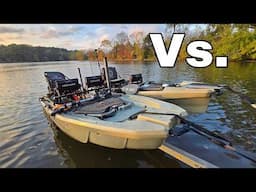 Boat Kayak vs Regular Kayak Bonafide XTR 130 vs Bonafide PWR 129