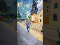 I turned the NYC subway into Vincent Van Gogh paintings ✨ @MotionArrayTutorials #vangogh #vfx