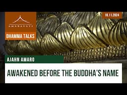 Awakened Before the Buddha's Name | Ajahn Amaro | 10.11.2024