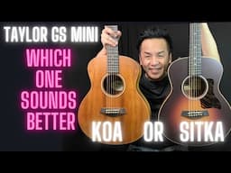 SPRUCE or KOA - TAYLOR GS MINI which one sounds better - guitar review in singapore