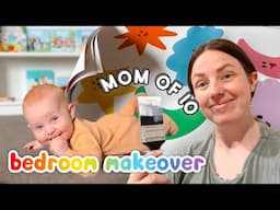 BEDROOM MAKEOVER | Mom of 10 w/ Twins + Triplets