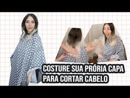 Corte e costura de capa de cabeleireiro/barbeiro | DIY fácil