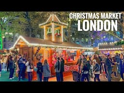 2024 London Christmas Market Tour | London Leicester Square Christmas Market | London Walk [4K HDR]