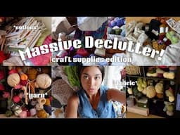 ORGANIZE AND DECLUTTER MY CRAFT SUPPLIES (i'm embarrassed...)