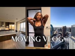 MOVING INTO DALLAS PENTHOUSE, MINI APARTMENT TOUR, CRYING, NEW BEGINNINGS, FIRST NIGHT IN | VLOG