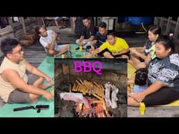 BBQ Bersama Jackson BP, Apai Nyalong & Famili  Santai2 Di Tanju.