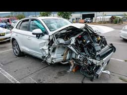 Totally Destroyed AUDI Q7 Car Repaired by Professional Mechanic | by @Garage Master UA