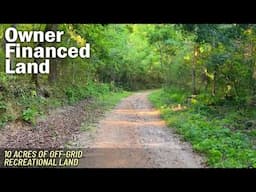 Ground Vid of 10 Acres of Owner Financed Arkansas Land for Sale - WZ03 #landforsale #offgrid #land