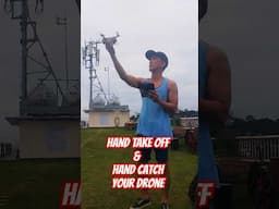 How to Hand take off &  Hand Catch Drones #shorts #drone #dji