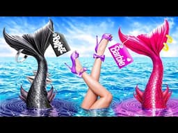 Barbie vs Bratz! Extreme Makeover to a Mermaid! How to Become a Mermaid!