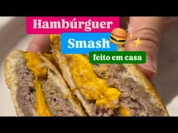 Hambúrguer Smash caseiro 🍔