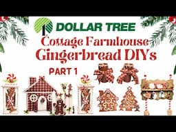 *Must See* 2024 Cottage Farmhouse Christmas Gingerbread DIYs Part 1 • Unique Dollar Tree Crafts