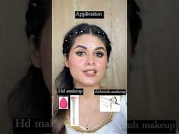 HD Makeup VS Airbrush Makeup #hdmakeup #airbrushmakeup #hd #makeup #makeupforbeginners #stepbystep