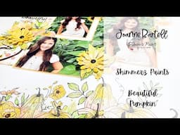 Shimmerz Paints - Scrapbook Layout @JoanneBartell