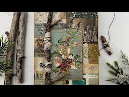 BOOKLET FOLIO JUNK JOURNAL FEATURING TIM HOLTZ IDEA-OLOGY CHRISTMAS 2024 (flip through)