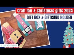 Craft Fair and Christmas gifts 2024: bottle gift box