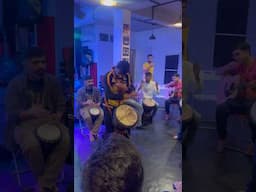 Drum circle @ Bangalore #djembe #drumcircle #drummer #percussionist #percussion beat #arabicbeat