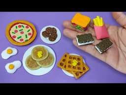 8 DIY♻️Miniature food with styrofoam | how to make miniature fake food